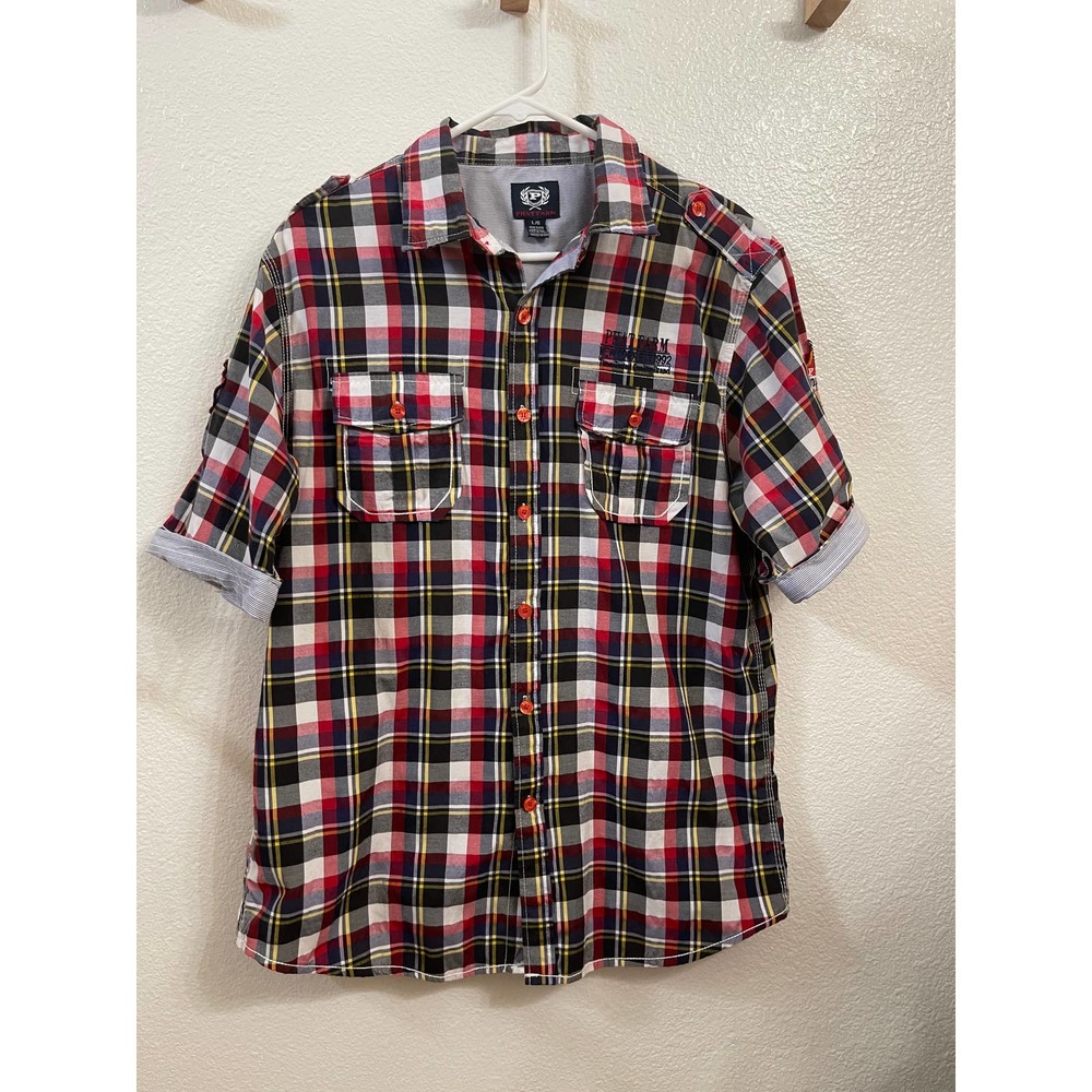 Phat Farm New York Est 1992 Plaid Shirt Size Large